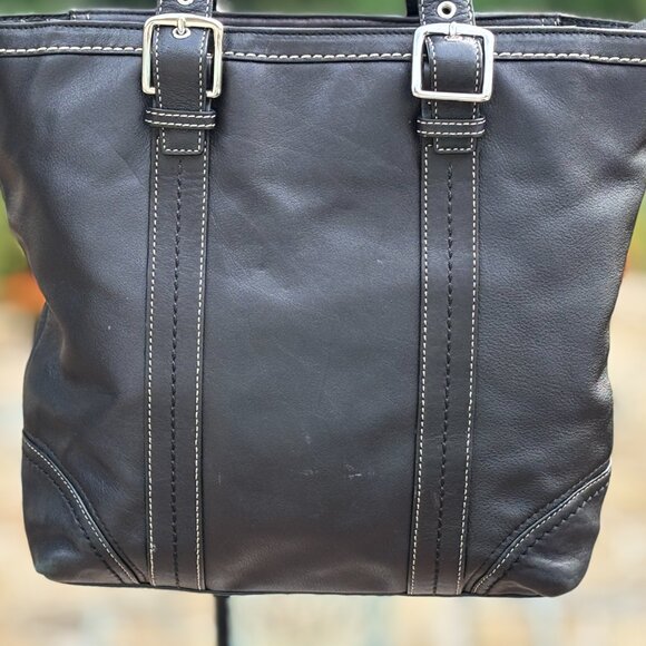 Coach Black Tote #F12607 - Picture 3 of 10
